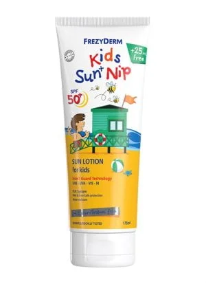 Frezyderm KIDS SUN + NIP SPF 50+ Παιδικό Αντηλιακό με Εντομοαπωθητικές Ιδιότητες
