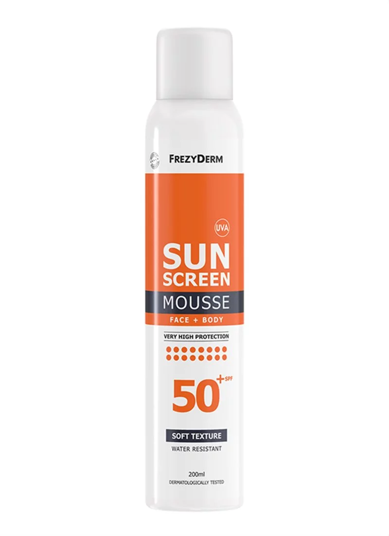 SUN SCREEN MOUSSE SPF 50+ Αντηλιακός αφρός πολύ υψηλής ηλιοπροστασίας