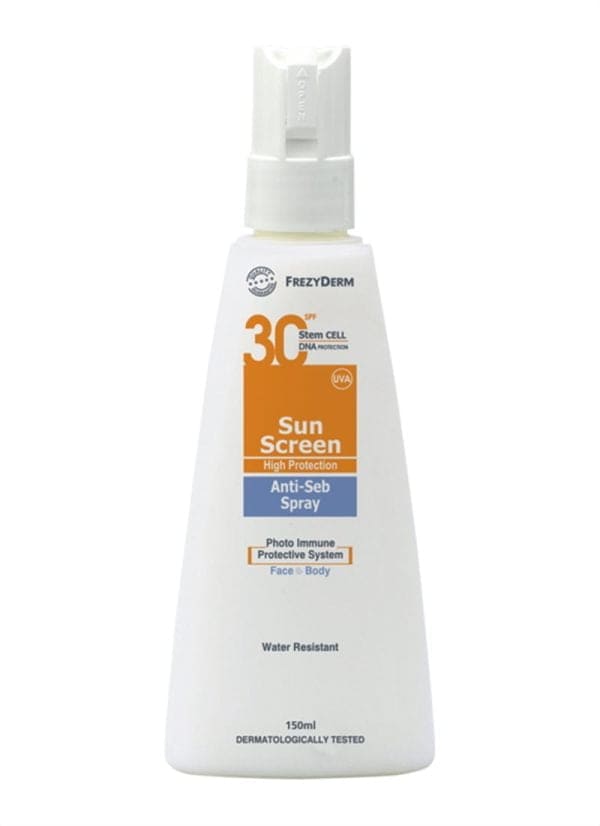 SUN SCREEN ANTI-SEB SPRAY SPF 30 - Αντηλιακό για Ακμή