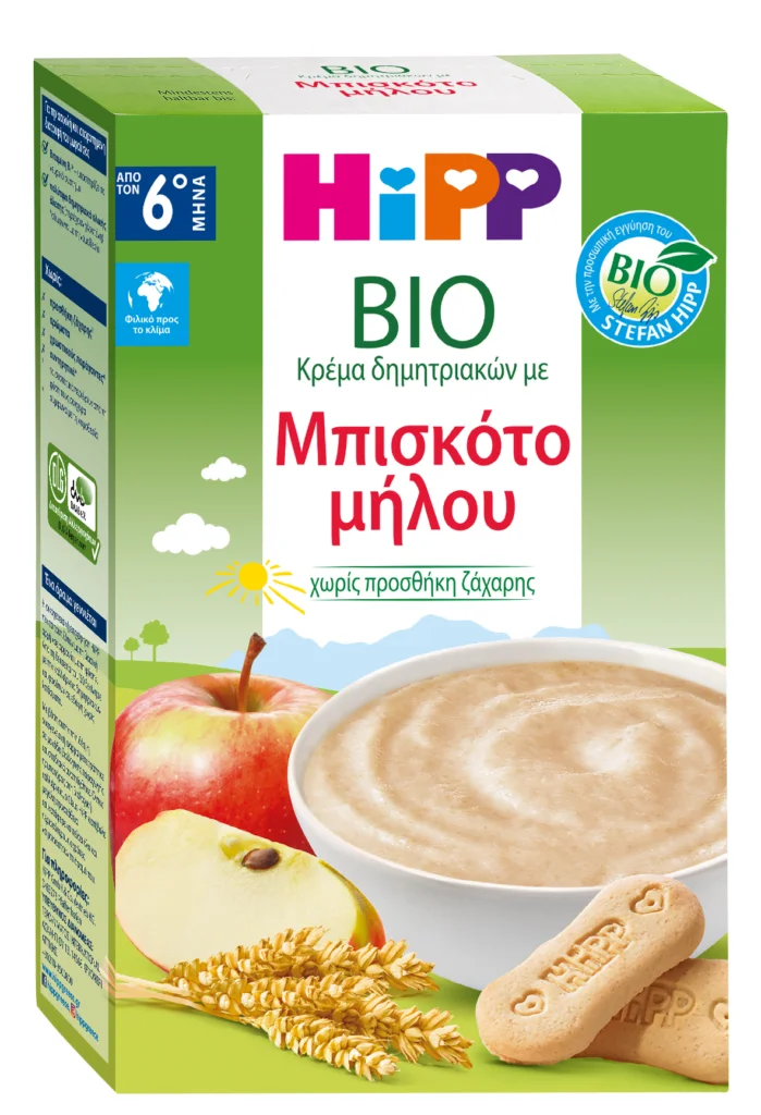 HIPP ΚΡΕΜΑ ΜΠΙΣΚΟΤΟ ΜΗΛΟΥ ΑΠΟ ΤΟΝ 6Ο ΜΗΝΑ - 250GR