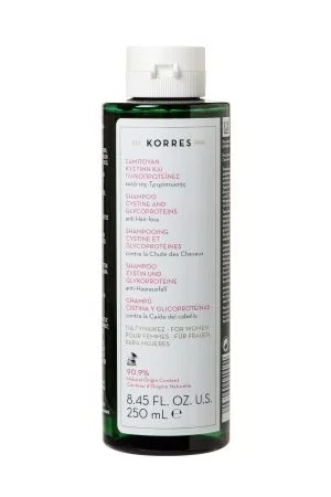 KORRES ΚΥΣΤΙΝΗ & ΓΛΥΚΟΠΡΩΤΕΪΝΕΣ Σαμπουάν Κατά της Τριχόπτωσης