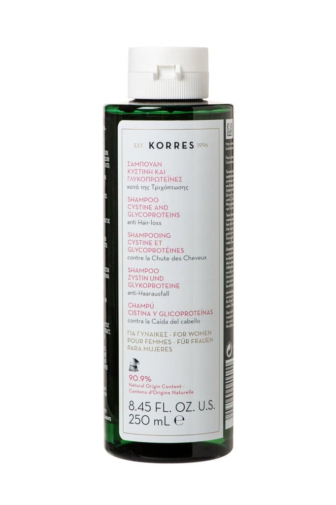 KORRES ΚΥΣΤΙΝΗ & ΓΛΥΚΟΠΡΩΤΕΪΝΕΣ Σαμπουάν Κατά της Τριχόπτωσης