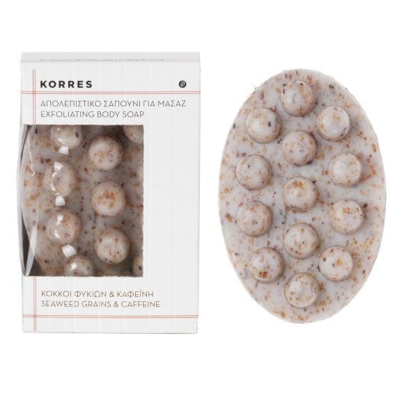 KORRES Απολεπιστικό Σαπούνι Σώματος Για Μασάζ Με Κόκκους Φυκιών & Καφεΐνη