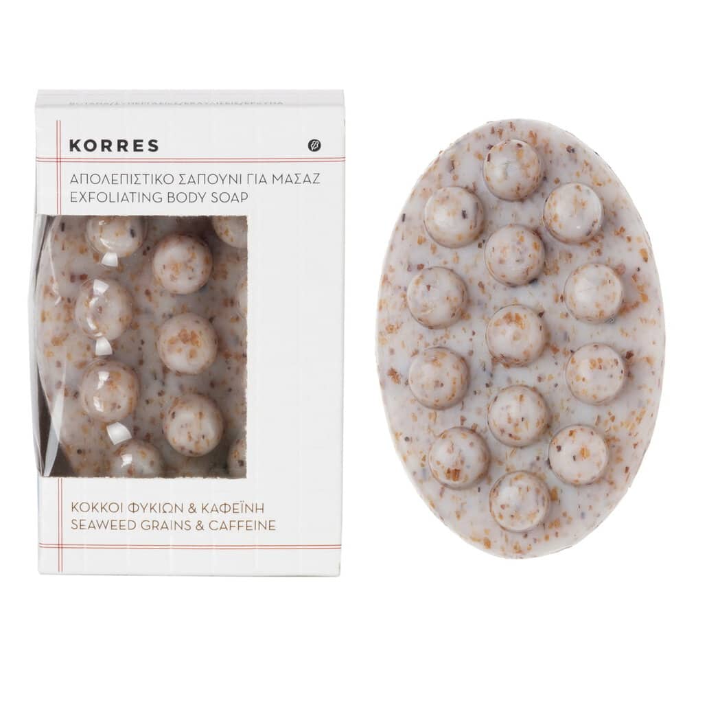 KORRES Απολεπιστικό Σαπούνι Σώματος Για Μασάζ Με Κόκκους Φυκιών & Καφεΐνη