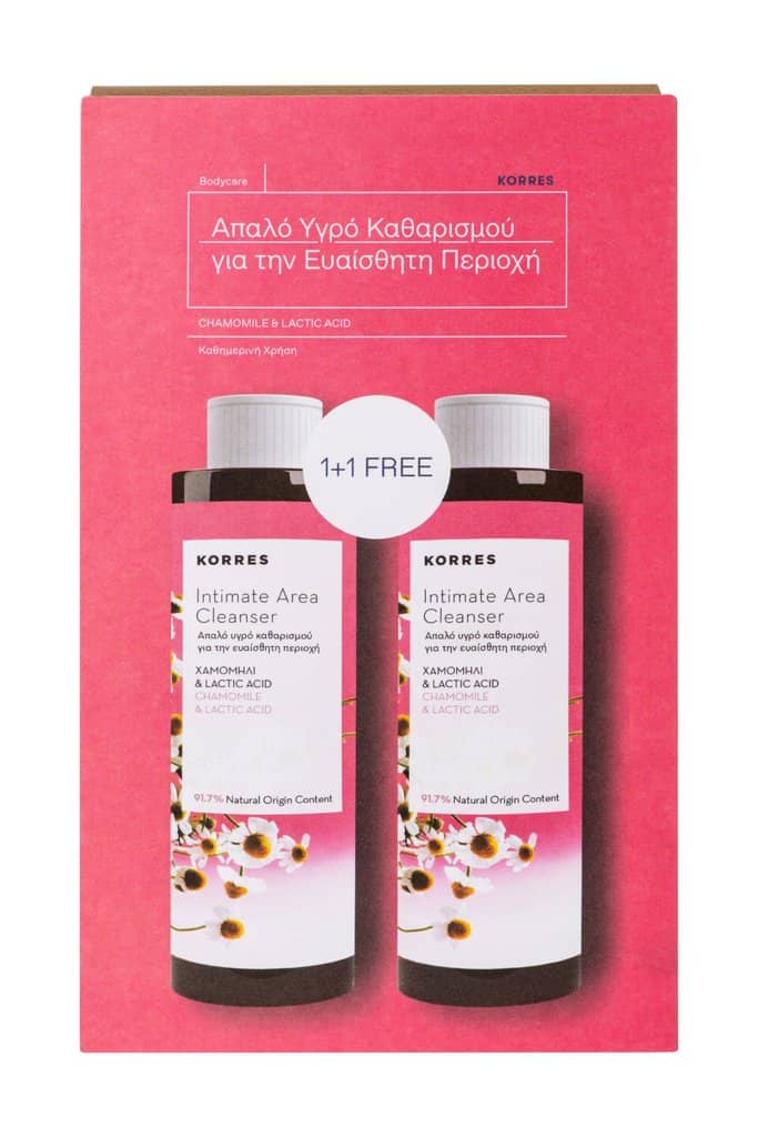 KORRES Χαμομήλι + Lactic Acid - Υγρό Σαπούνι Ευαίσθητης Περιοχής 1+1