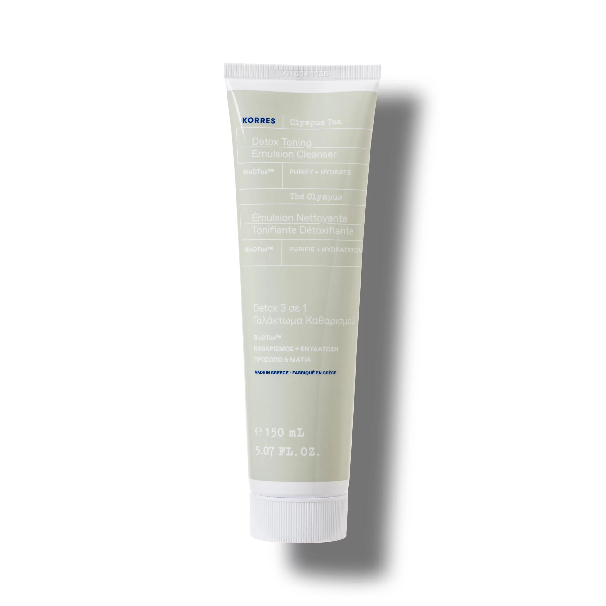 KORRES Τσάι Ολύμπου Detox 3 σε 1 Γαλάκτωμα Καθαρισμού για Πρόσωπο & Μάτια 150 ml