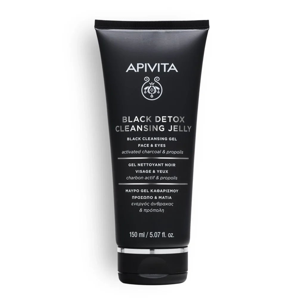 Apivita Μαύρο Gel Καθαρισμού – Πρόσωπο & Μάτια
