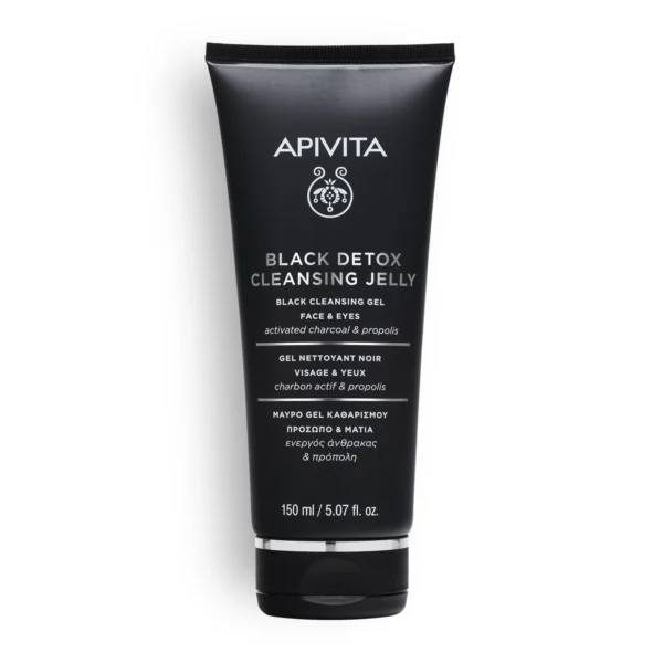 Apivita Μαύρο Gel Καθαρισμού – Πρόσωπο & Μάτια
