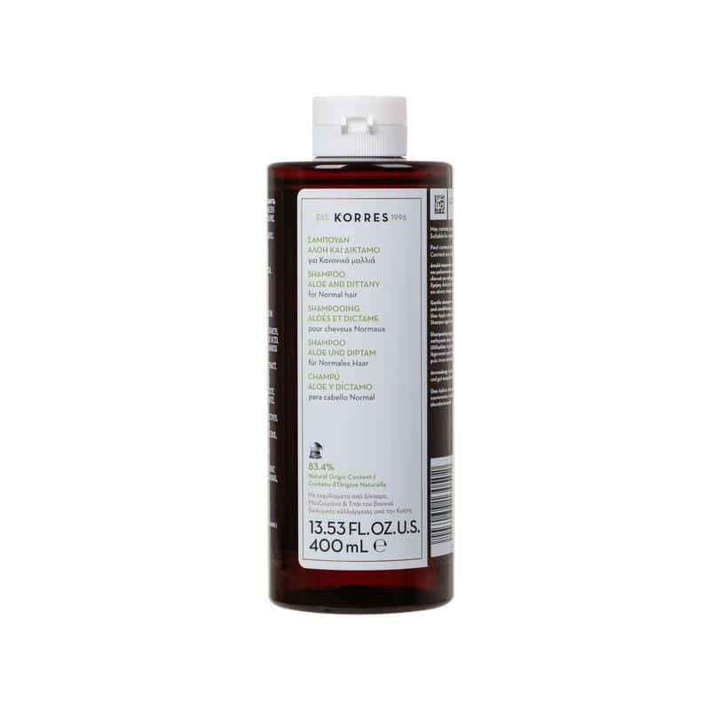 KORRES Αλόη + Δίκταμο Σαμπουάν Για Κανονικά Μαλλιά 400ml