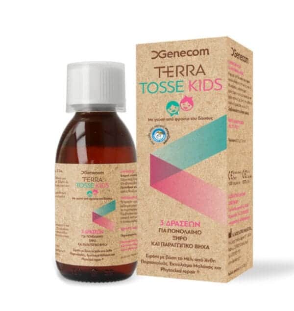 Genecom Terra Tosse Kids Σιρόπι για Παιδιά για Ξηρό και Παραγωγικό Βήχα Φρούτα του Δάσους 150ml