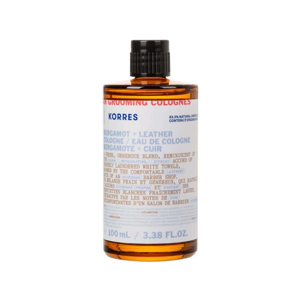 KORRES ​Athenian Grooming Περγαμόντο + Δέρμα Eau de Cologne 100ml