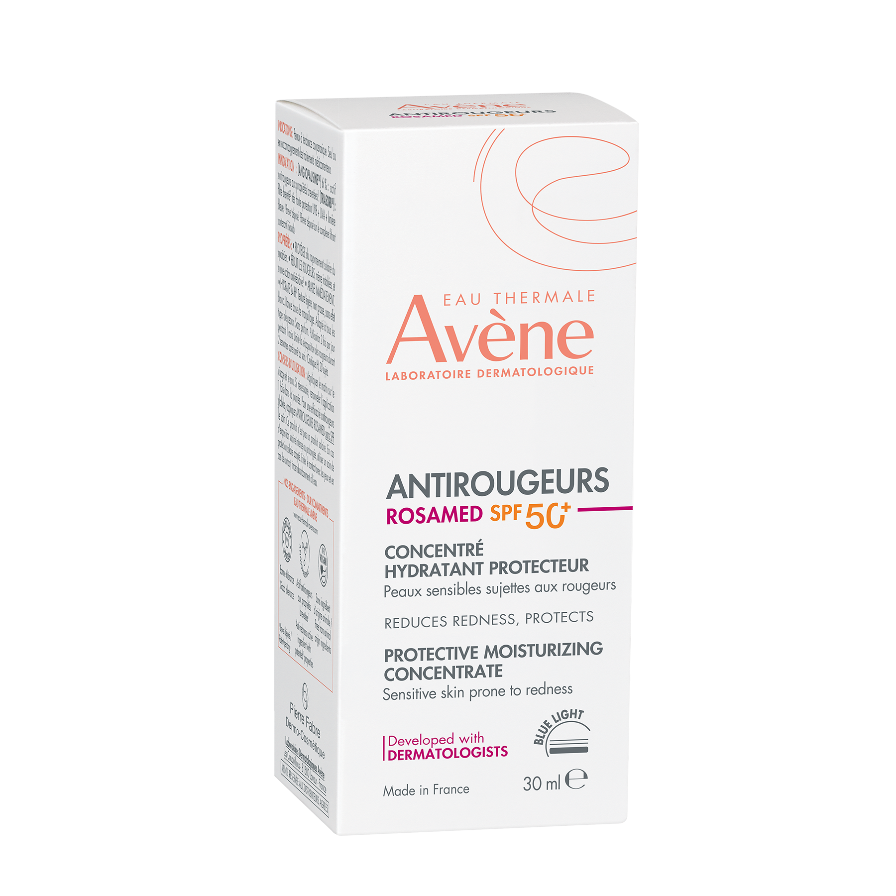 Eau Thermale Avène ANTIROUGEURS ROSAMED SPF 50+ Προστατευτικό Ενυδατικό Συμπύκνωμα 30ml