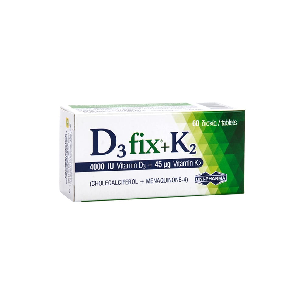 Unipharma D3 fix 4000 IU + Κ2 45mcg 60tabs