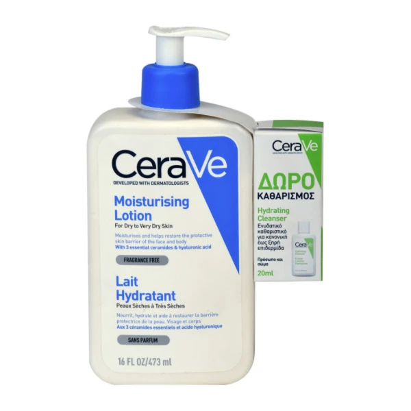 CeraVe Promo Moisturising Lotion 473ml & Hydrating Cleanser 20ml