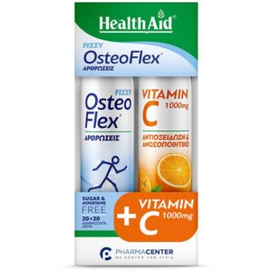 Health Aid Eff. Osteoflex Fizzy 20tabs & Vitamin C 1000mg orange 20tabs