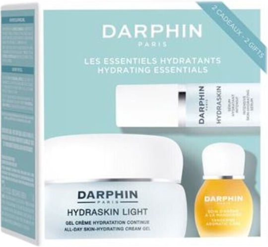 Darphin Promo Hydrating Essentials Hydraskin Intensive Skin-hydrating Serum Ενυδατικός Ορός 5ml & Hydraskin Light All-day Skin-hydrating Cream Gel 50ml & Essential Oil Elixir Tangerine Aromatic Care 4ml