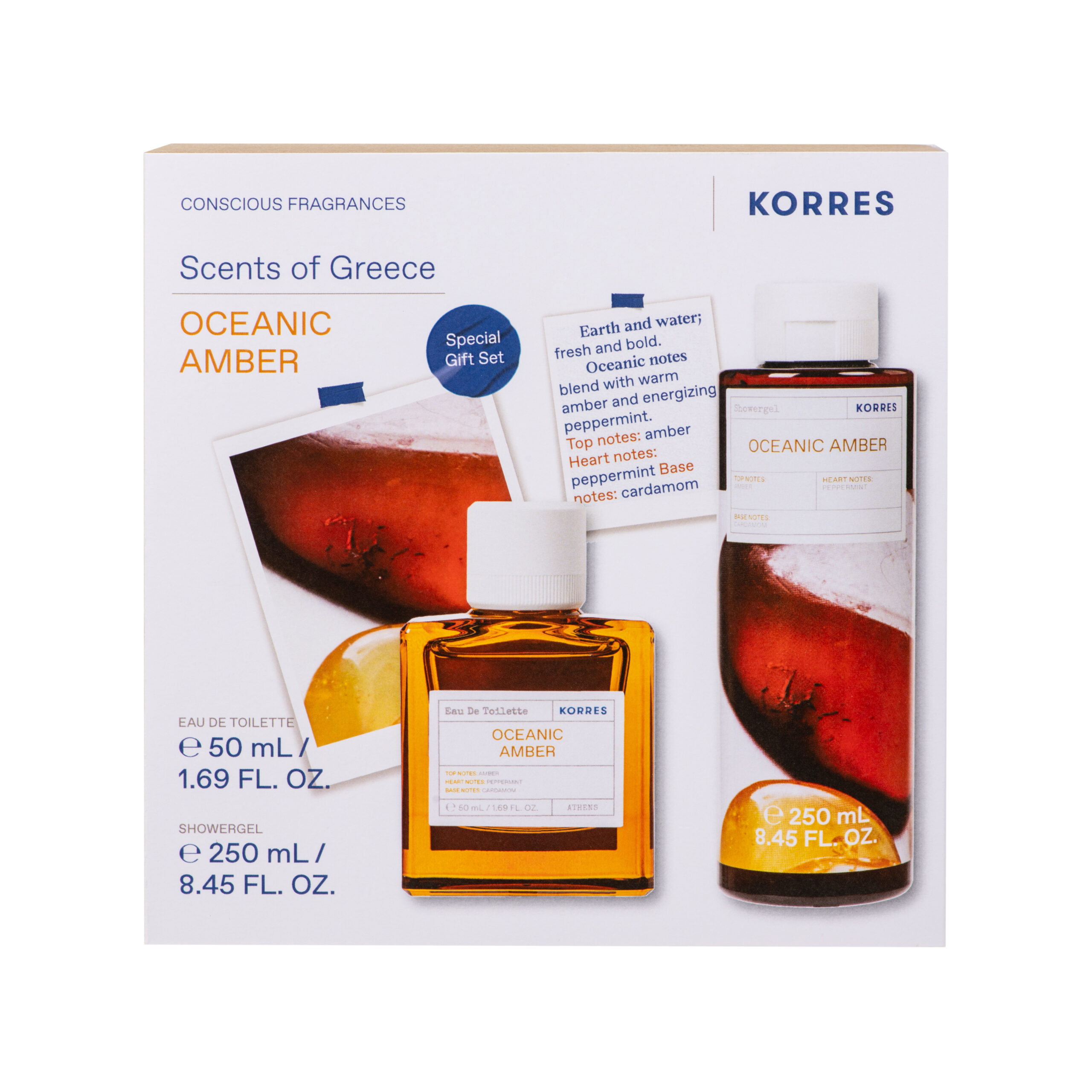 KORRES Oceanic Amber Eau de Toilette 50ml + Αφρόλουτρο 250ml