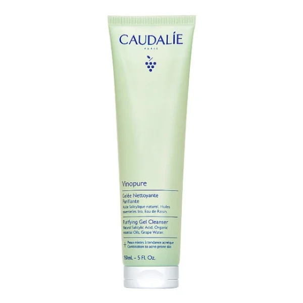Caudalie Vinopure Purifying Gel Cleanser Καθαριστικό Τζελ Προσώπου για Λιπαρή Επιδερμίδα 150ml