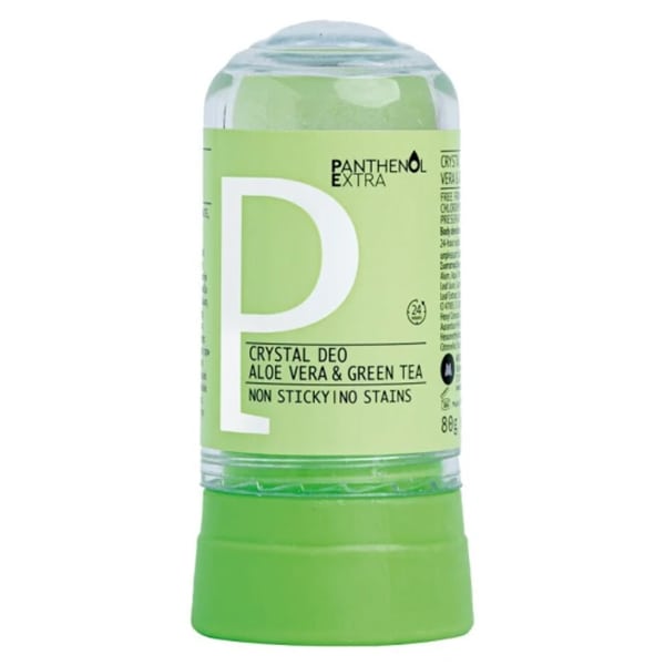 Panthenol Extra Aloe Vera & Green Tea Crystal Deo Αποσμητικό Roll-On με Αλόη & Πράσινο Τσάι 80g