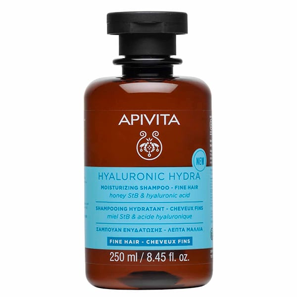Apivita Hyaluronic Hydra Moisturizing Shampoo Fine Hair NEW Σαμπουάν Ενυδάτωσης για Λεπτά Μαλλιά 250ml