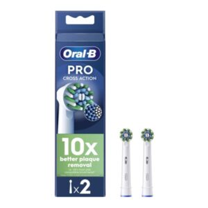 Oral-B Pro CrossAction Ανταλλακτικές Κεφαλές Ηλεκτρικής Οδοντόβουρτσας 2τεμ