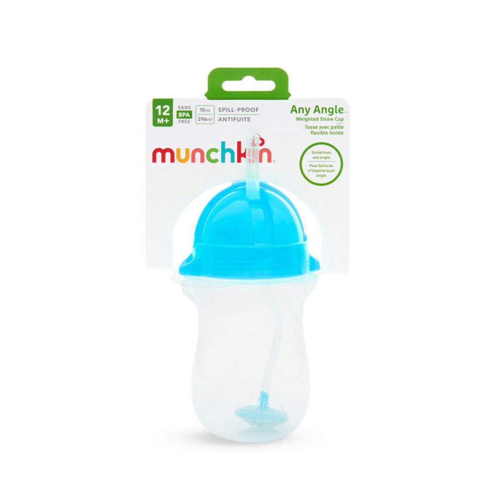 Ποτήρι Εκπαιδευτικό 296ml Με Καλαμάκι Munchkin Tip N Sip Tall Blue