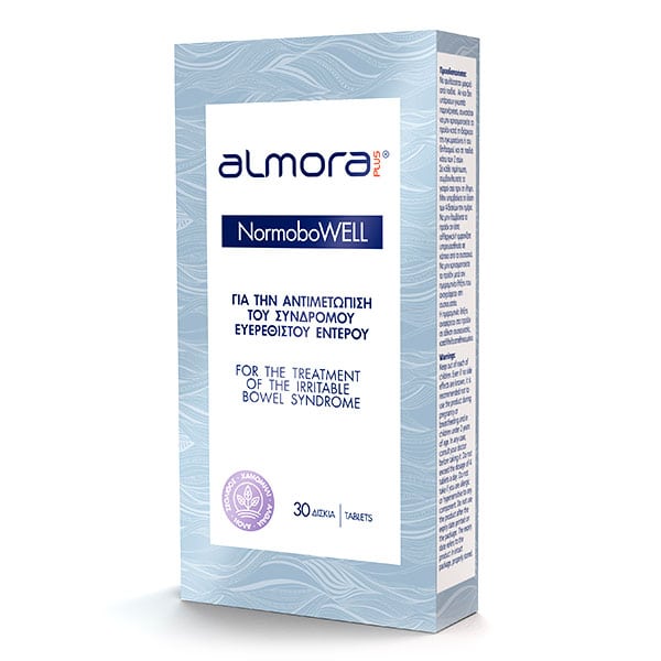 Almora Plus® Normobowell για την Αντιμετώπιση των Συμπτωμάτων του Συνδρόμου Ευερέθιστου Εντέρου 30tabs
