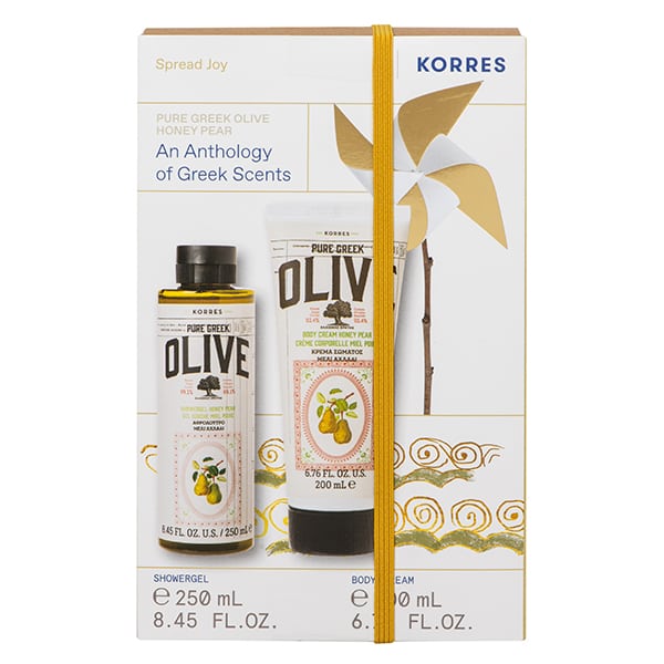 Korres Promo Pure Greek Olive Honey Pear Αφρόλουτρο 250ml & Pure Greek Olive Honey Pear Κρέμα Σώματος 200ml
