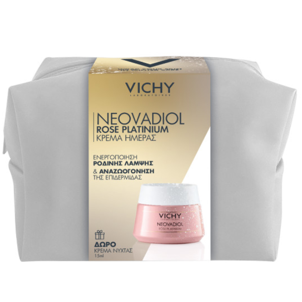 Vichy Promo Neovadiol Rose Platinium Κρέμα Φροντίδας της Επιδερμίδας 50ml & Δώρο Neovadiol Magistral Night Cream Κρέμα Νύχτας 15ml & Νεσεσέρ