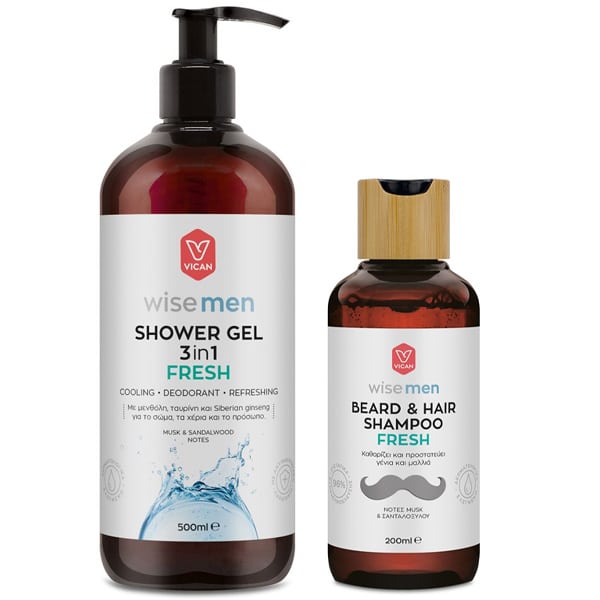 Wise Men The Essentials Promo με Fresh Αφρόλουτρο 3σε1 500ml & Δώρο Fresh Σαμπουάν για Μαλλιά & Γενειάδα 200ml