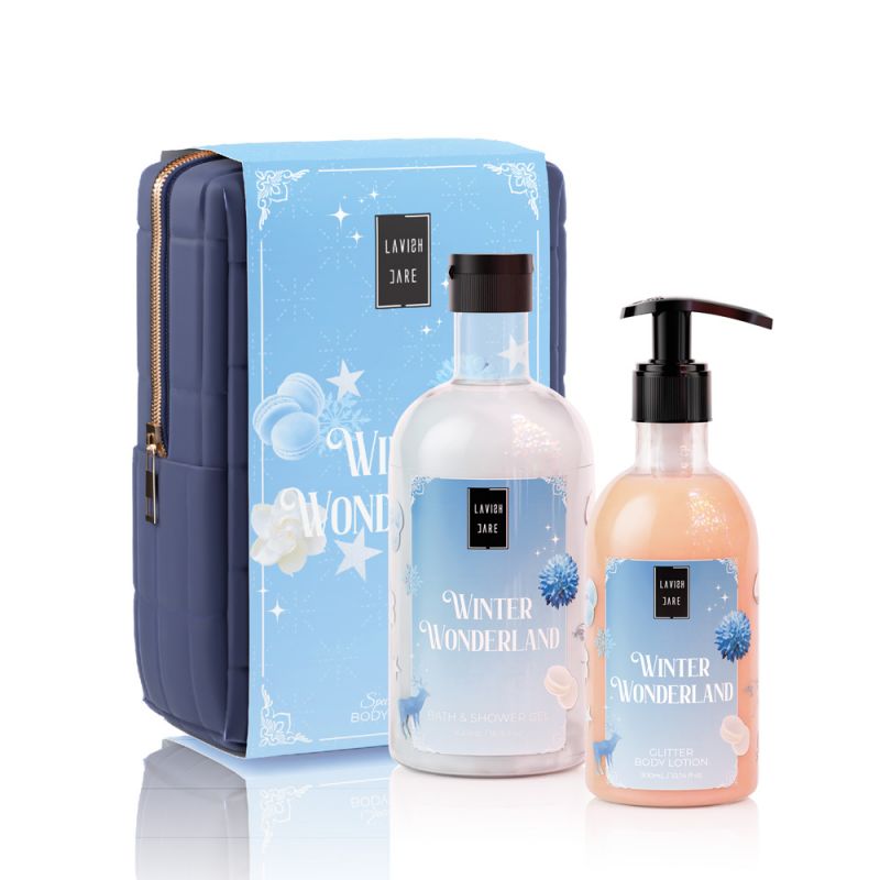Lavish Care Winter Wonderland Christmas Set Shower Gel 500ml & Body Lotion 300ml