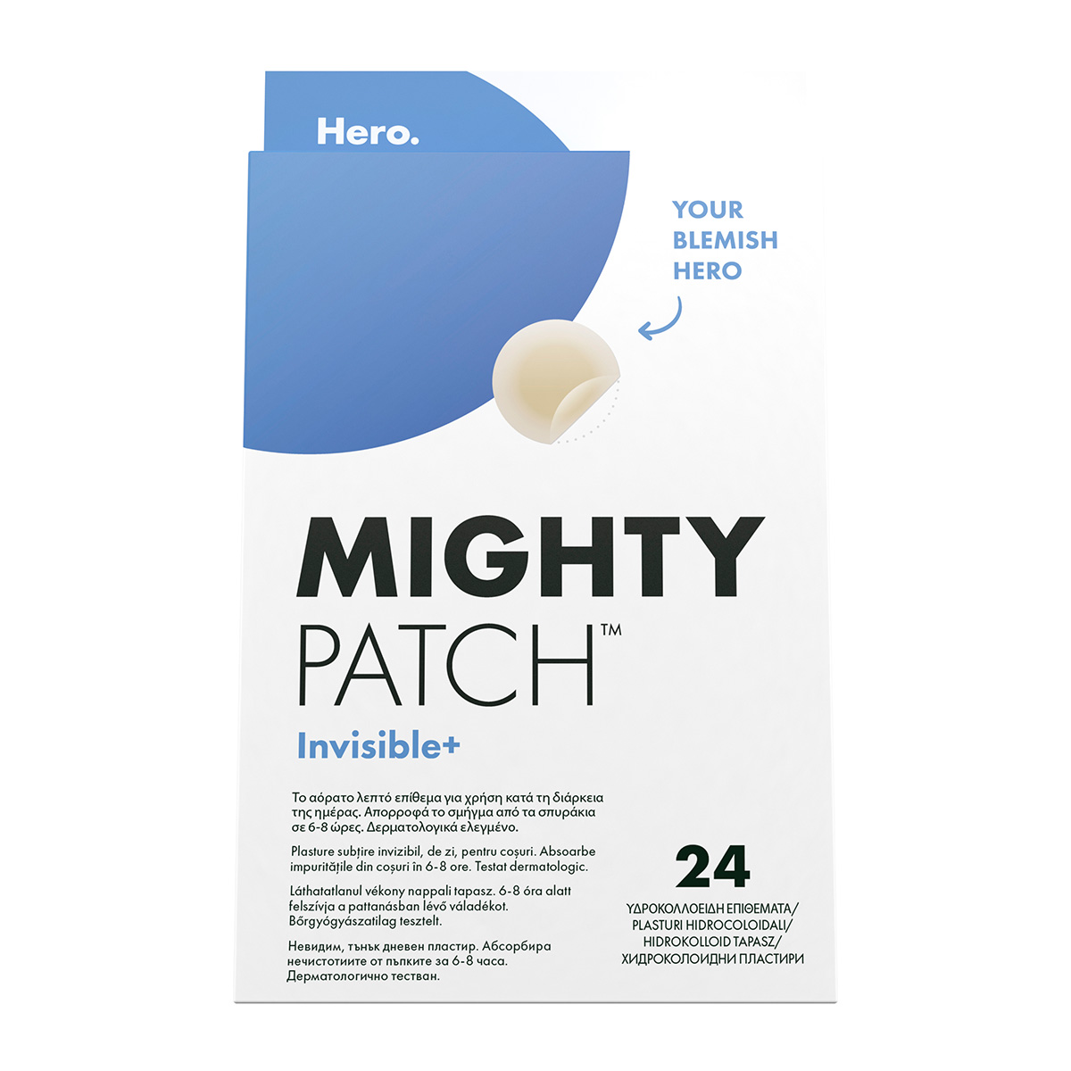 Hero Επιθέματα για Σπυράκια Mighty Patch Invisible 24τμχ