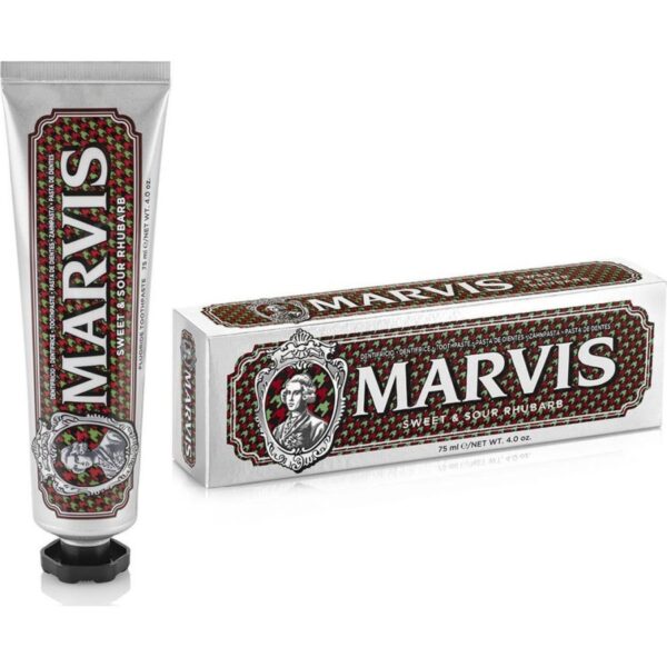 Marvis Sweet and Sour Rhubarb Mint Toothpaste Οδοντόκρεμα με Γλυκό & Ξινό Ραβέντι 75ml