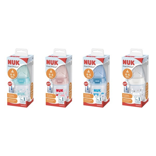 Nuk First Choice+ Μπιμπερό Με Θηλή Σιλικόνης M 0-6m 150ml 1τμχ
