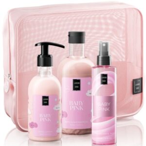 Lavish Care Promo Baby Pink Shower Gel- 500ml & Body Lotion- 300ml & Blooming Nights Fragrance Mist 200ml