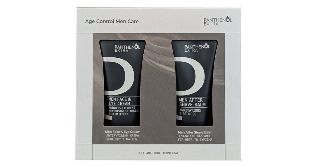 Panthenol Extra Promo Age Control Men Care Aντιρυτιδική Κρέμα Προσώπου & Ματιών 75ml & After Shave Balm 75ml