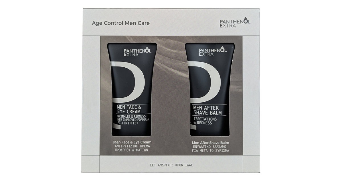 Panthenol Extra Promo Age Control Men Care Aντιρυτιδική Κρέμα Προσώπου & Ματιών 75ml & After Shave Balm 75ml