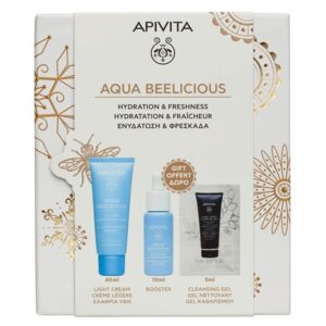 Apivita Aqua Beelicious Promo με Aqua Beelicious Ενυδατική Κρέμα-Gel Ελαφριάς Υφής 40ml & Δώρο Booster Αναζωογόνησης & Ενυδάτωσης 10ml & Gel Καθαρισμού για Πρόσωπου & Μάτια 5ml