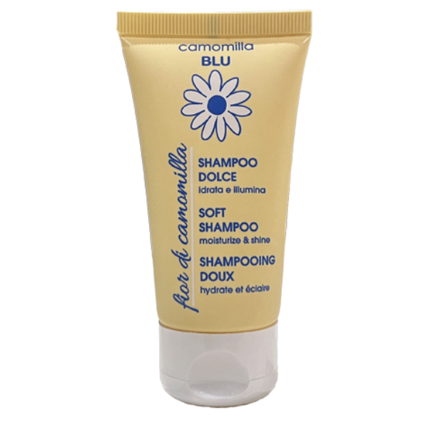 Camomilla Blu Fior di Camomilla Soft Shampoo Απαλό Σαμπουάν Mαλλιών για Eνυδάτωση & Λάμψη 50ml