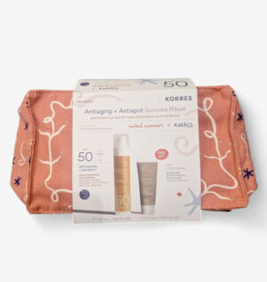 Korres Red Grape Antiaging & Antispot Suncare Ritual Σετ με Αντηλιακό Προσώπου SPF50 & Νεσεσέρ 