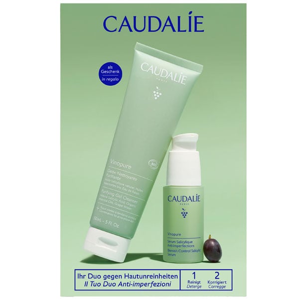 Caudalie Promo Vinopure Blemish Control Salicylic Serum Ορός Προσώπου κατά των Ατελειών 30ml & Δώρο Vinopure Purifying Gel Cleanser Καθαριστικό Προσώπου κατά των Ατελειών 150ml