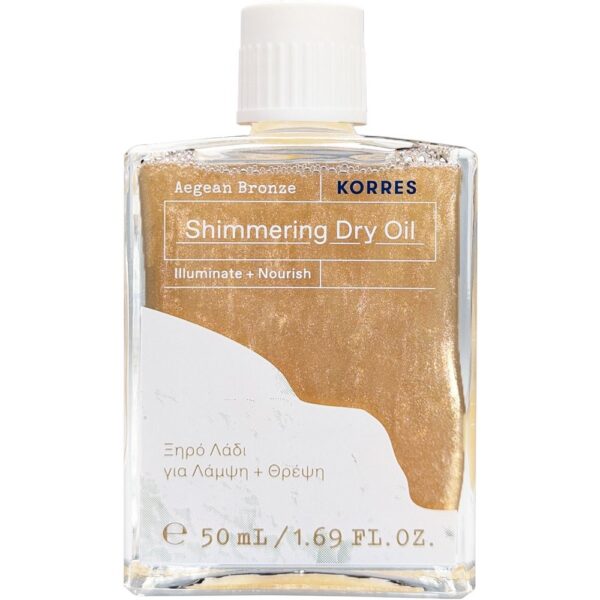 Korres Aegean Bronze Shimmering Dry Oil Ξηρό Λάδι με Λάμψη για Πρόσωπο Μαλλιά & Σώμα 50ml