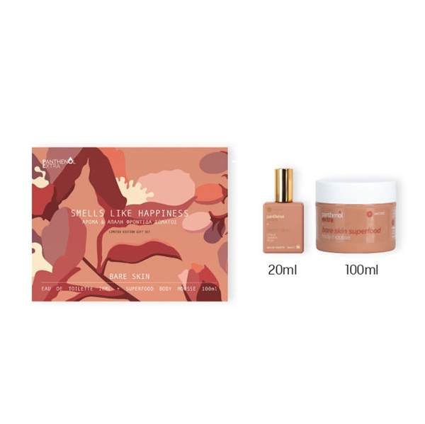 Panthenol extra Bare Skin promo eau de toilette 20ml με Body Mousse 100ml