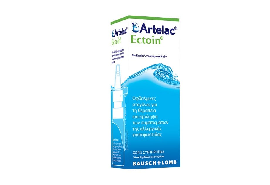 Bausch & Lomb Artelac Ectoin Οφθαλμικές Σταγόνες για τη Θεραπεία Πρόληψη των Συμπτωμάτων της Αλλεργικής Επιπεφυκίτιδας 10ml