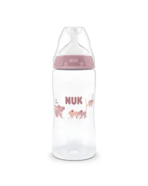 Nuk πλαστικό μπιμπερό με θηλή σιλικόνης first choice temperature control 3m+ 300ml koala
