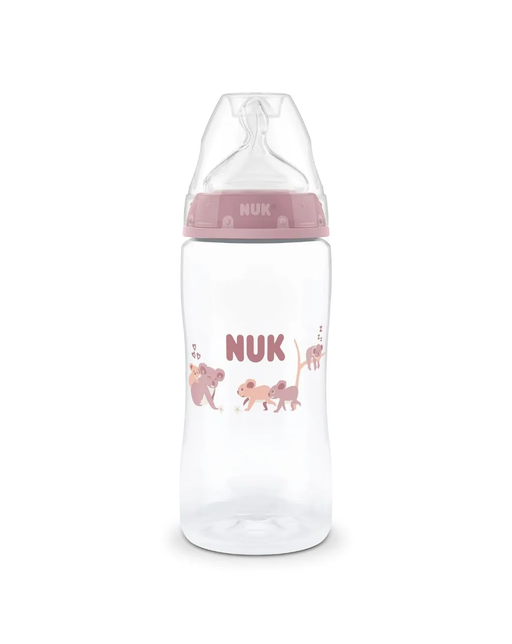 Nuk πλαστικό μπιμπερό με θηλή σιλικόνης first choice temperature control 3m+ 300ml koala