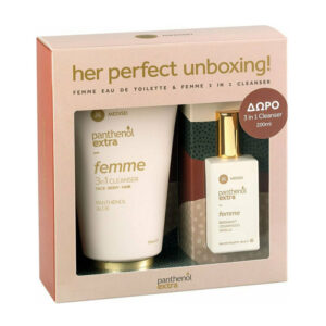 Panthenol Extra Promo Femme Eau de Toilette Γυναικείο Άρωμα 50ml & Δώρο Panthenol Extra Femme 3 in 1 Cleanser Καθαριστικό για Πρόσωπο Σώμα & Μαλλιά 200ml
