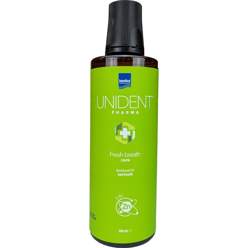 ΙnterMed Unident Pharma Mouthwash Fresh Breath Στοματικό Διάλυμα κατά της Κακοσμίας 500ml