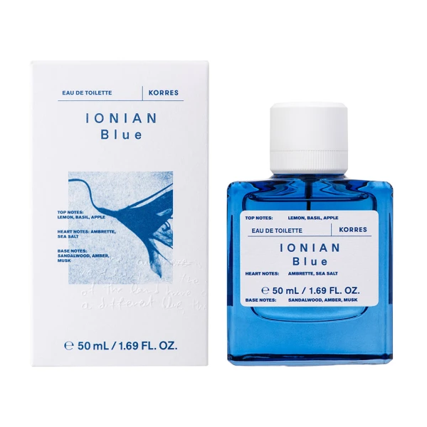Korres Ionian Blue Eau de Toilette Άρωμα με Εσπεριδοειδή & Θαλασσινές Νότες 50ml