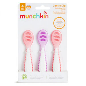 Munchkin Gentle Dip™ Βρεφικά Κουτάλια Αυτοσίτισης Πολλαπλών Σταδίων – Σετ 3 Τεμαχίων (4+ Μηνών)